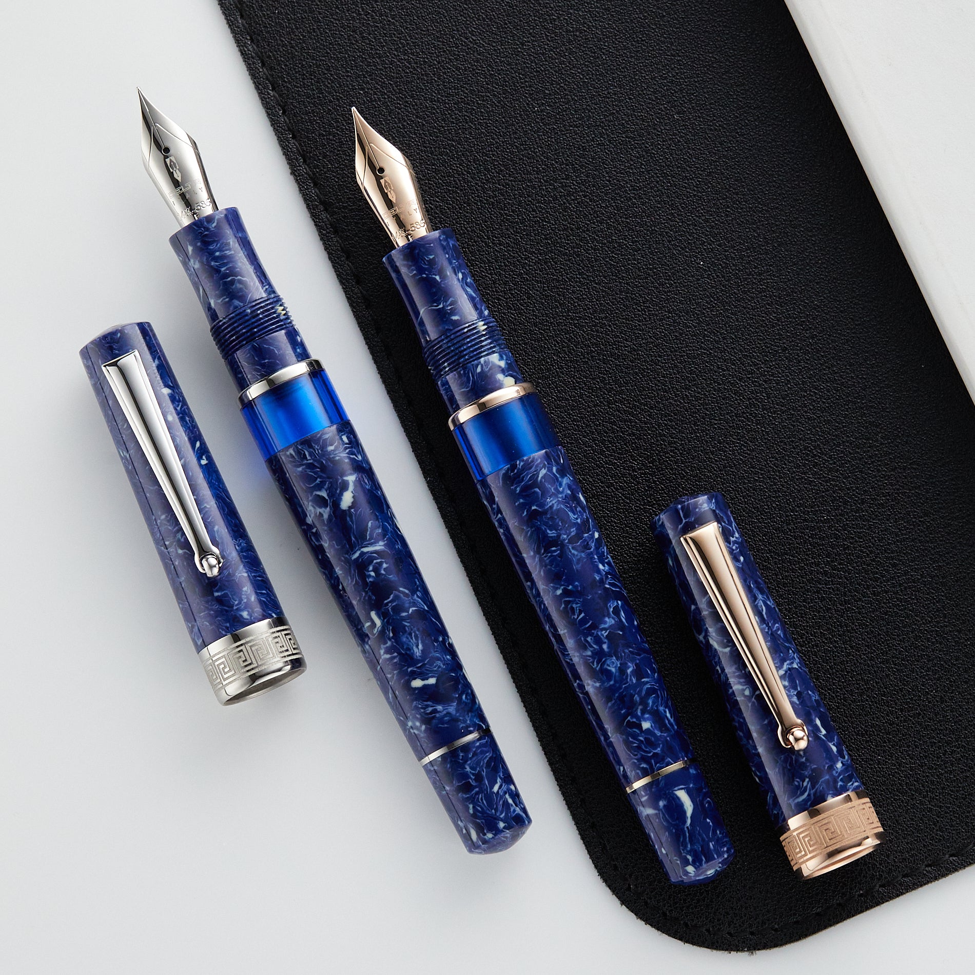 DELTA VINTAGE collection Blue 万年筆 字幅F