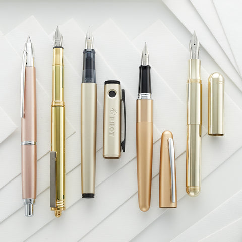 Gold-Colored Fountain Pens