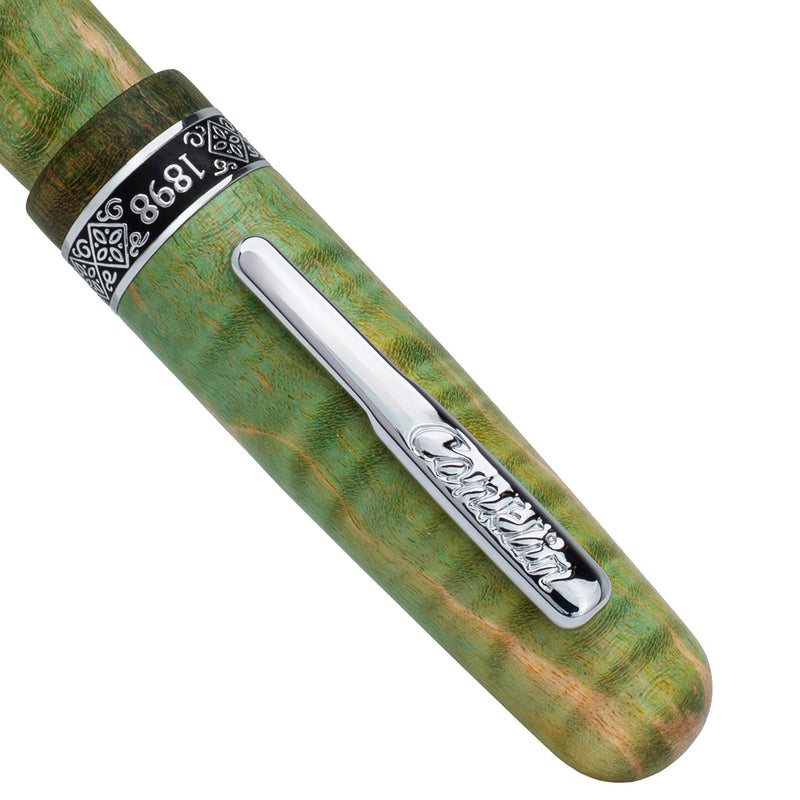 Conklin 1898 Fountain Pen - Stabilized Wood Matte Green (Limited Edition)