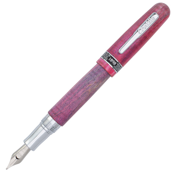 Conklin 1898 Fountain Pen - Stabilized Wood Matte Purple/Pink (Limited Edition)