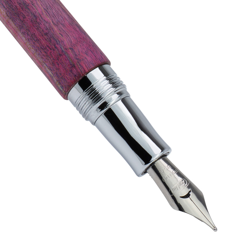 Conklin 1898 Fountain Pen - Stabilized Wood Matte Purple/Pink (Limited Edition)