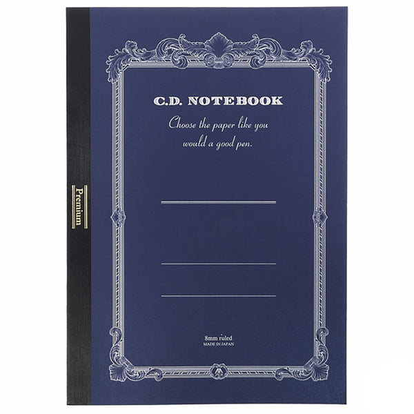 Apica Premium CD A4 Notebook - Blue, Lined - The Goulet Pen Company