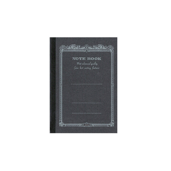 Apica CD-7 A7 Notebook - Black, Lined on white background