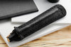 Aston Leather Single Slip Pen Pouch - Black