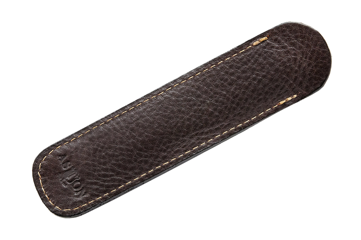 Leather Single Fountain Pen Case/Pen Pouch - Brown - Galen Leather
