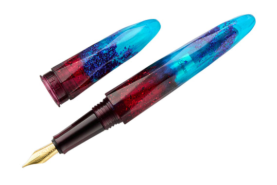 BENU Briolette Fountain Pen - Fiery Azure