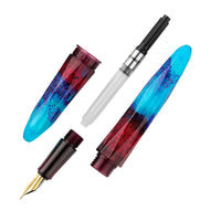 BENU Briolette Fountain Pen - Fiery Azure