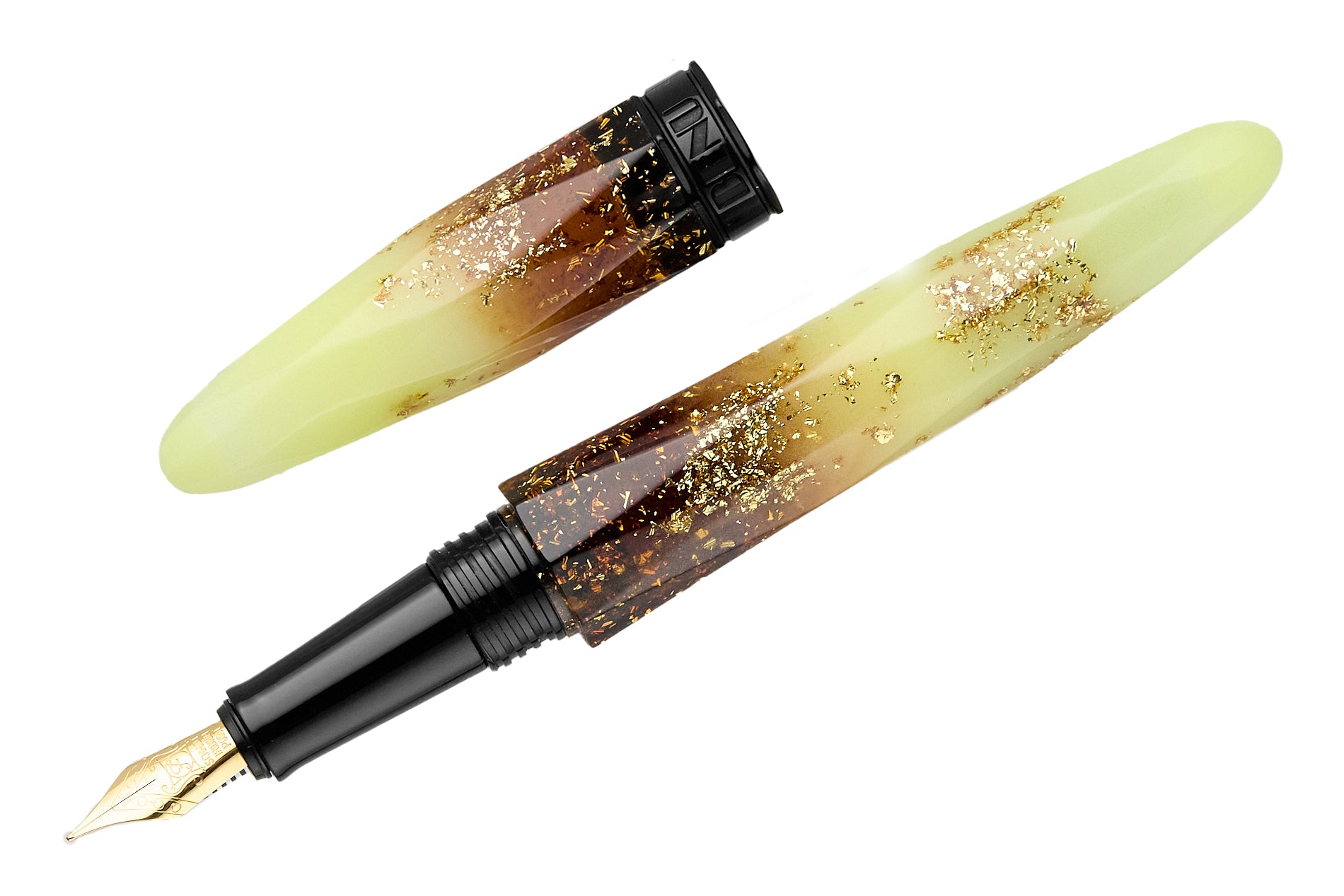 BENU Briolette Fountain Pen - Luminous Amber - The Goulet