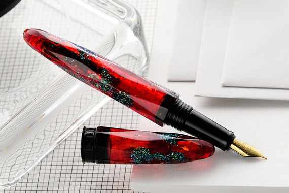 BENU Briolette Fountain Pen - Ruby Forest