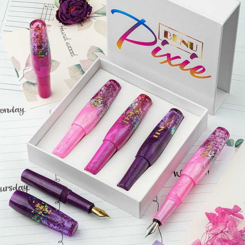 BENU Pixie Fountain Pen Set - Magenta Madness