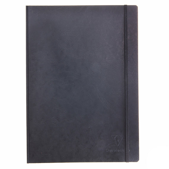 Clairefontaine Basic Clothbound A4 Notebook - Black, Lined