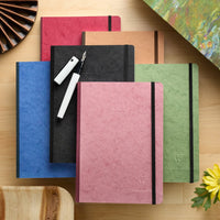 Clairefontaine Basic Clothbound A5 Notebook - Rose, Dot Grid