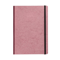 Clairefontaine Basic Clothbound A5 Notebook - Rose, Dot Grid
