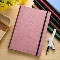 Clairefontaine Basic Clothbound A5 Notebook - Rose, Lined