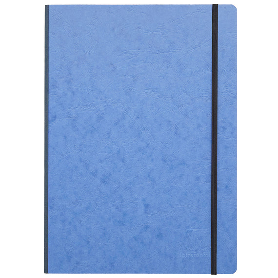 Clairefontaine Basic Clothbound A4 Notebook - Black, Lined on white background