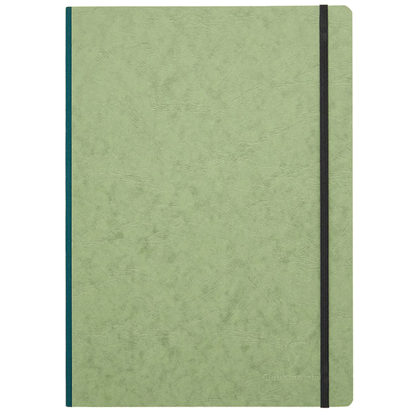 Clairefontaine Basic Clothbound A4 Notebook - Green, Lined - The