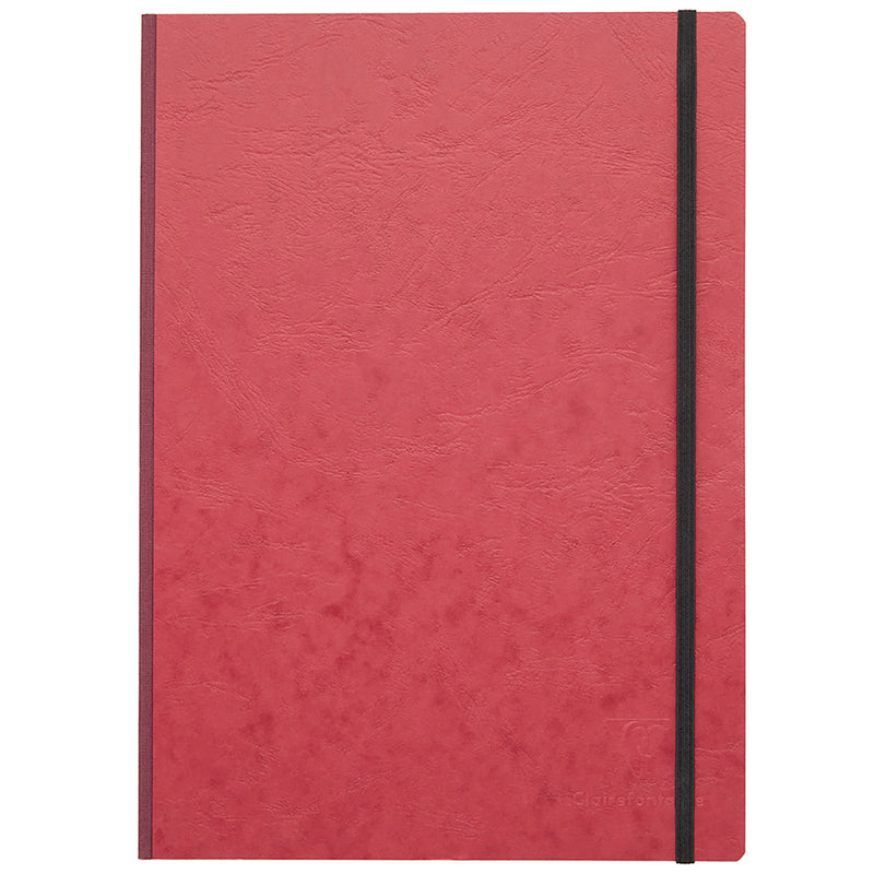 Clairefontaine Basic Clothbound A4 Notebook - Red, Lined
