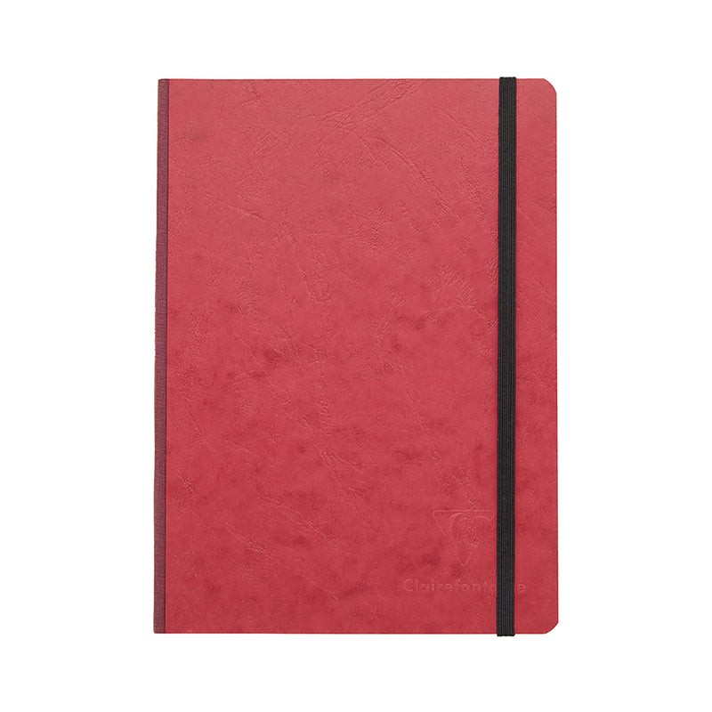Clairefontaine Basic Clothbound A5 Notebook - Red, Lined