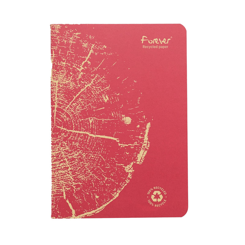 Clairefontaine Forever Recycled Staplebound A5 Notebook - Brick Red