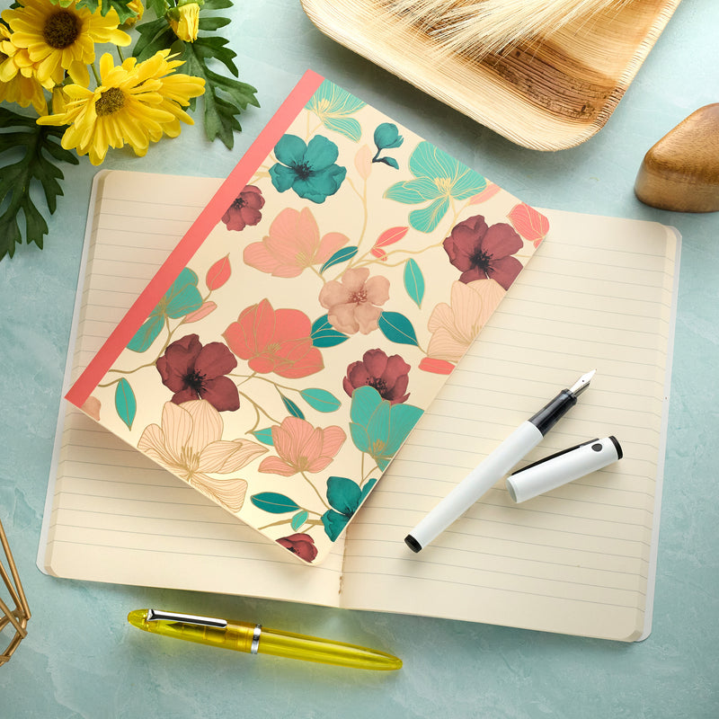 Clairefontaine Gaia Beige A5 Stitched Notebook - Lined