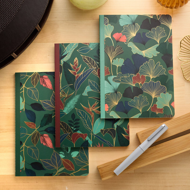 Clairefontaine Gaia Blue A5 Stitched Notebook - Lined