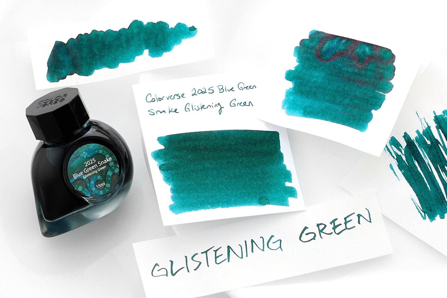 Colorverse Blue Green Snake Glistening Green - 15ml Bottled Ink - The ...