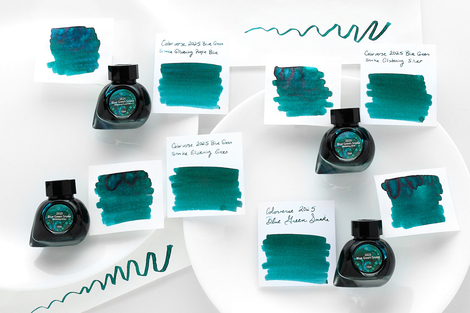 Colorverse Blue Green Snake Standard - 15ml Bottled Ink - The Goulet ...