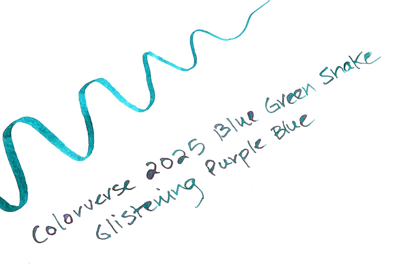 Colorverse Blue Green Snake Glistening Purple Blue (Special Edition) - 15ml Bottled Ink