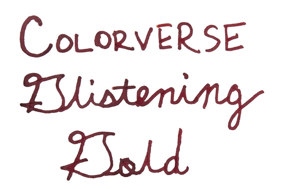 Colorverse Red Horse Glistening Gold