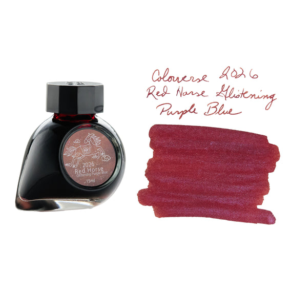 Colorverse Red Horse Glistening Purple Blue - 15ml Bottled Ink