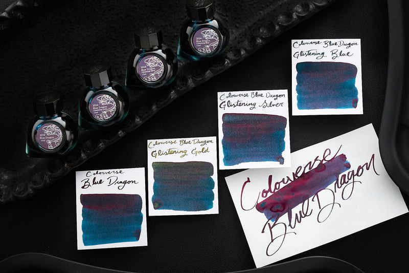 Colorverse State Colorverse Blue Dragon Standard - 15ml Bottled Ink - The Goulet Pen Company