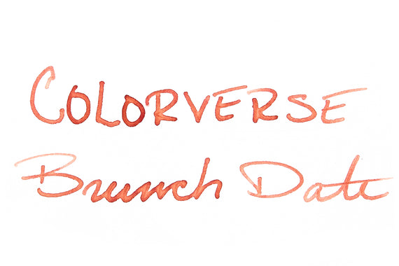 Text 'Colorverse Brunch Date' in a handwritten style on a white background