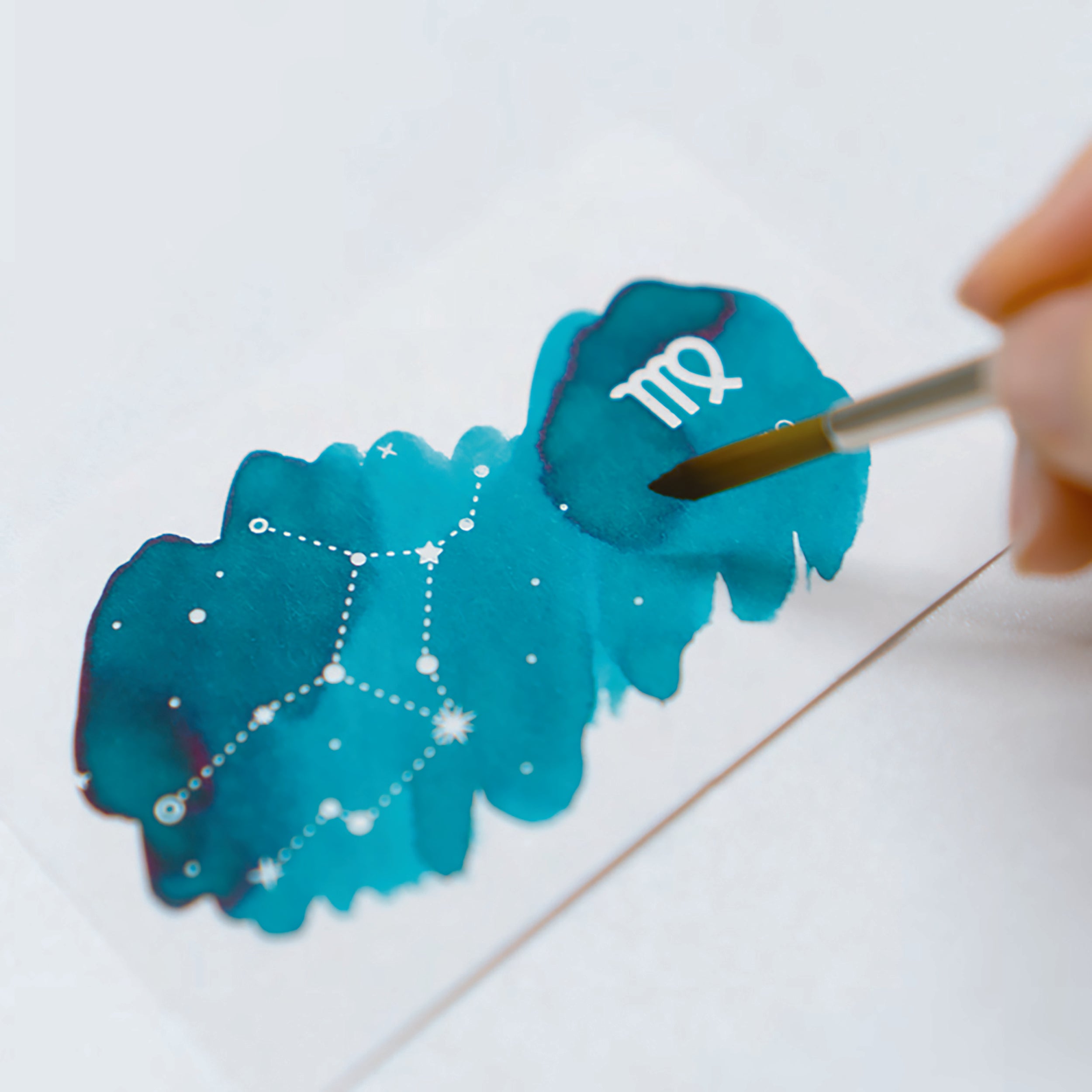 Constellations With Ink Colorverse Ink Art Cards - Constellation (Size B) - The Goulet Pen Company