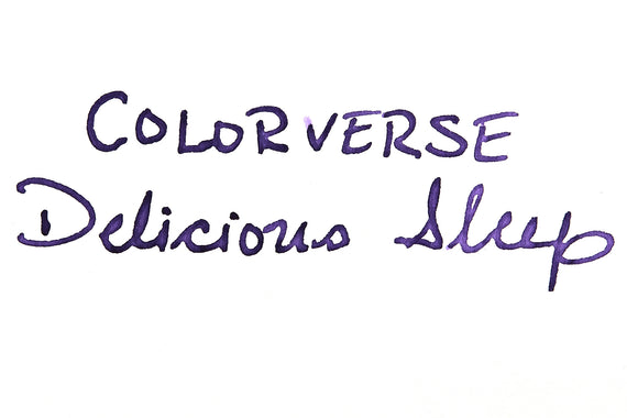Colorverse Delicious Sleep - Ink sample  on white background