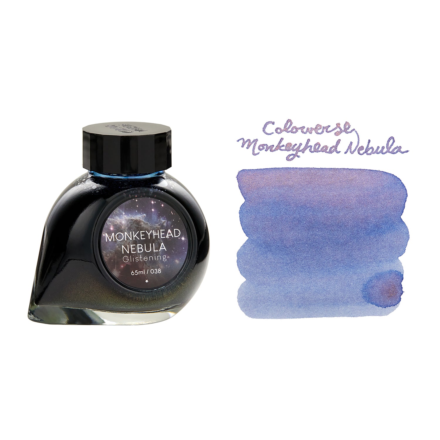 Colorverse Monkeyhead Nebula Glistening - 65ml Bottled Fountain Pen Ink ...