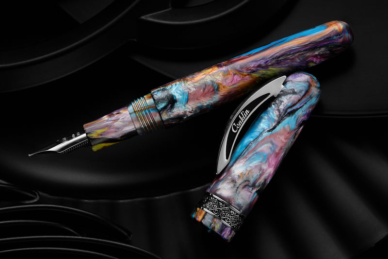 Conklin 1898 Fountain Pen - Primary Manipulation 4.5 Chrome (Limited Edition)