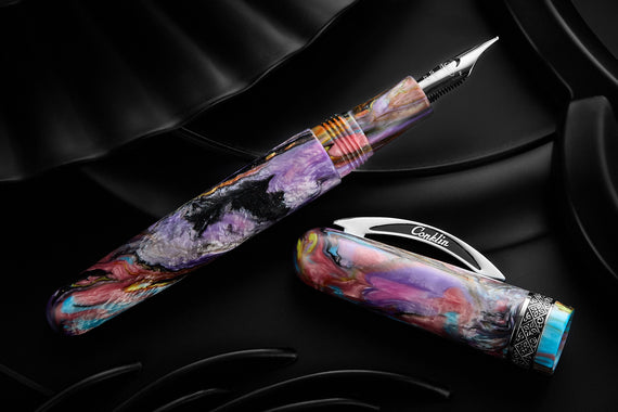 Conklin 1898 Fountain Pen - Primary Manipulation 4.5 Chrome (Limited Edition)