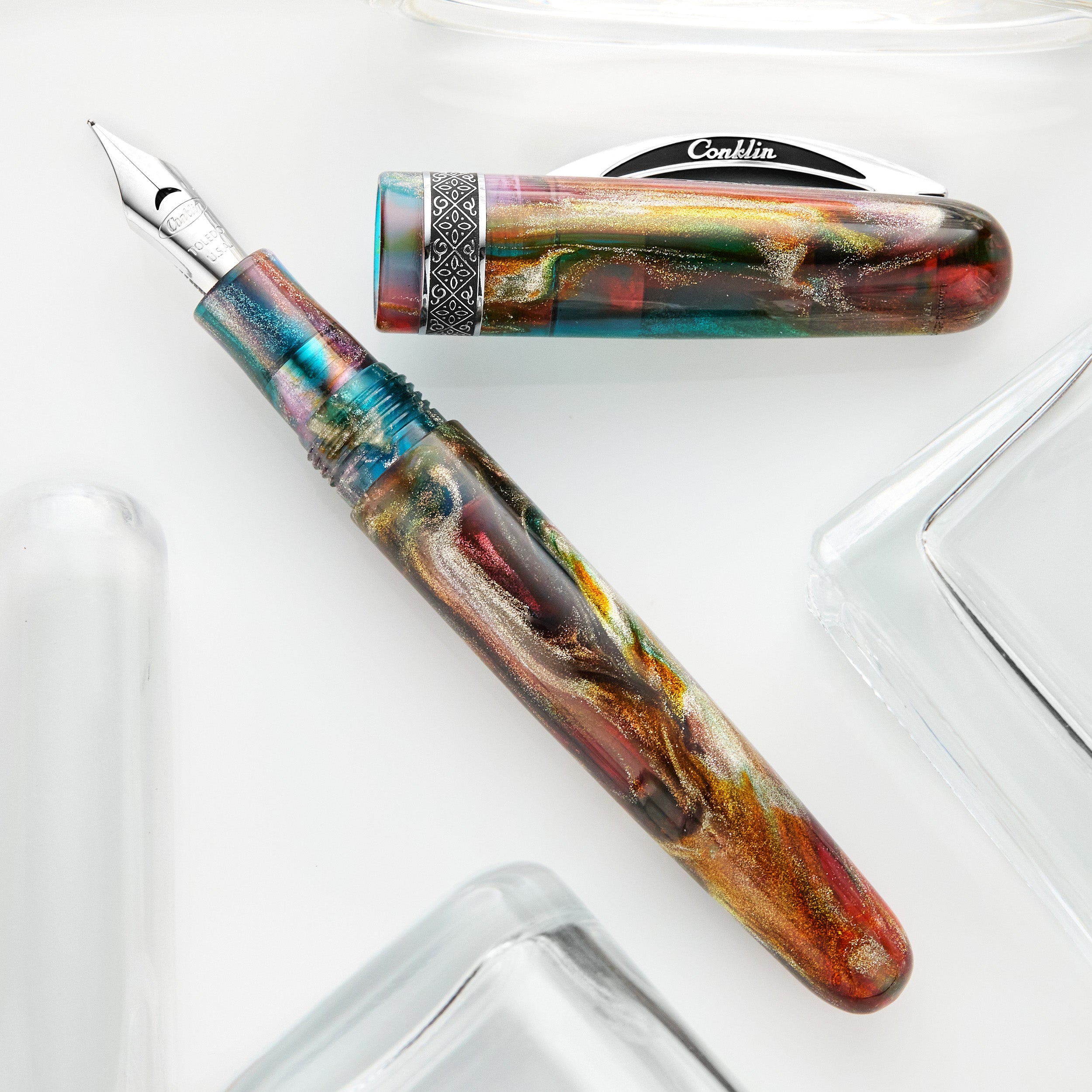 conklin コンクリン ヴィンテージ ペンシル Conklin 1898 Fountain Pen - Primary Manipulation 4.5 Chrome (LE