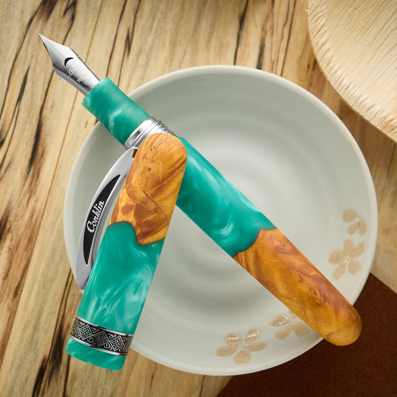 Conklin 1898 Fountain Pen - Spectra Fusion Teal (Limited Edition)