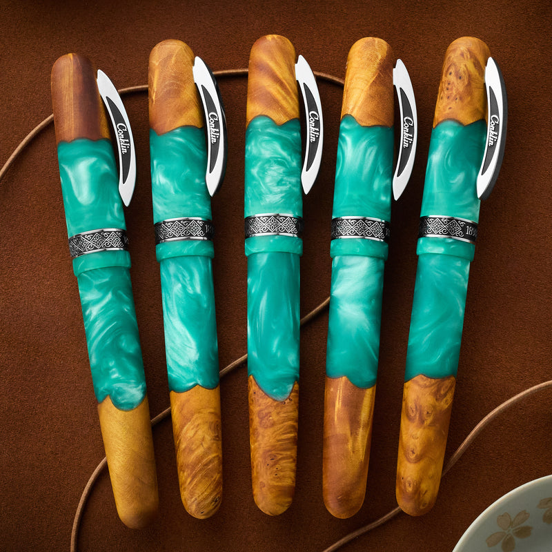 Conklin 1898 Gel Rollerball Pen - Spectra Fusion Teal (Limited Edition)