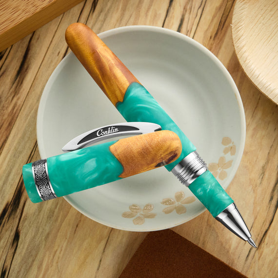 Conklin 1898 Gel Rollerball Pen - Spectra Fusion Teal (Special Edition)