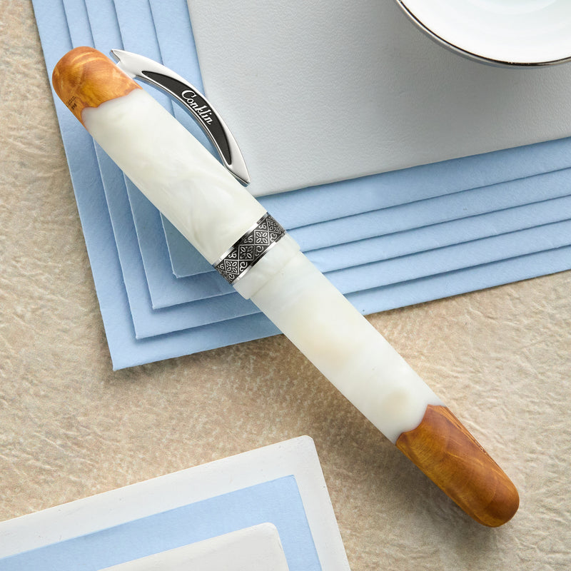 Conklin 1898 Fountain Pen - Spectra Fusion White (Limited Edition)