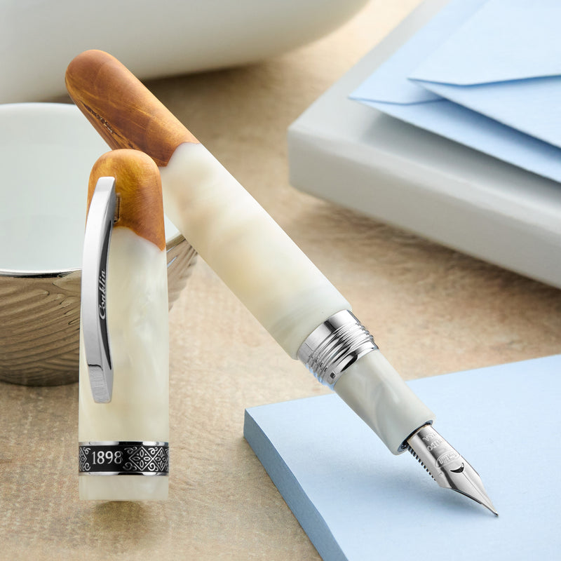 Conklin 1898 Fountain Pen - Spectra Fusion White (Limited Edition)