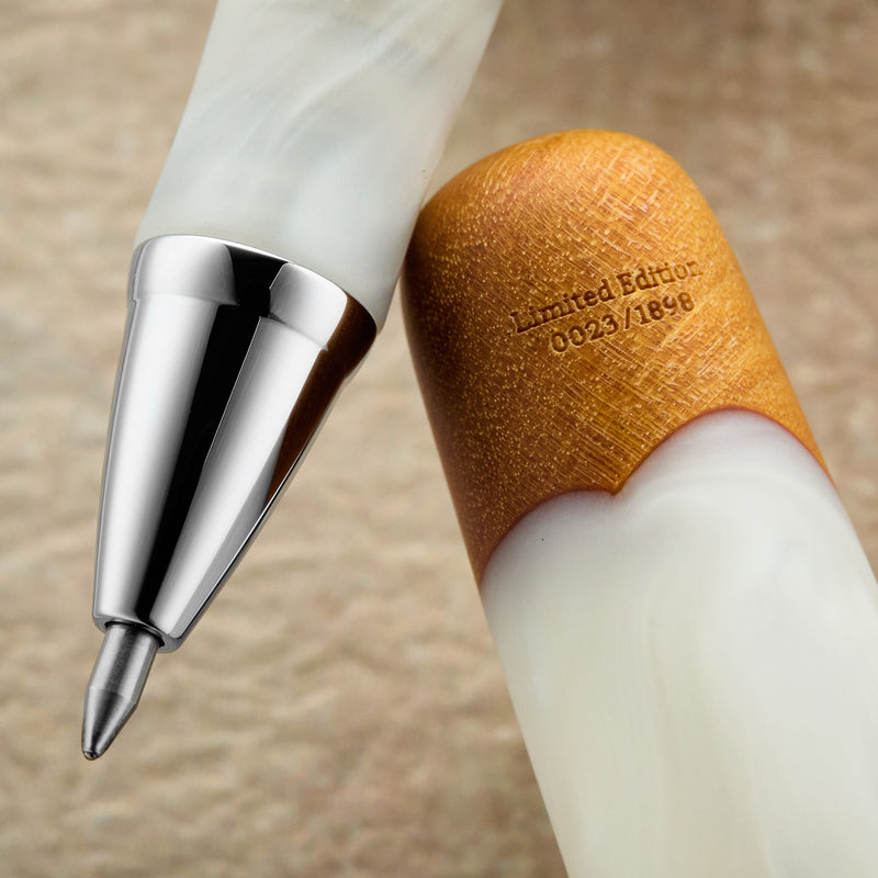 Conklin 1898 Gel Rollerball Pen - Spectra Fusion White (Limited Edition)