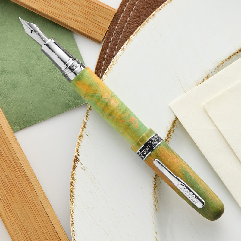 Conklin 1898 Fountain Pen - Stabilized Wood Matte Green (Limited Edition)