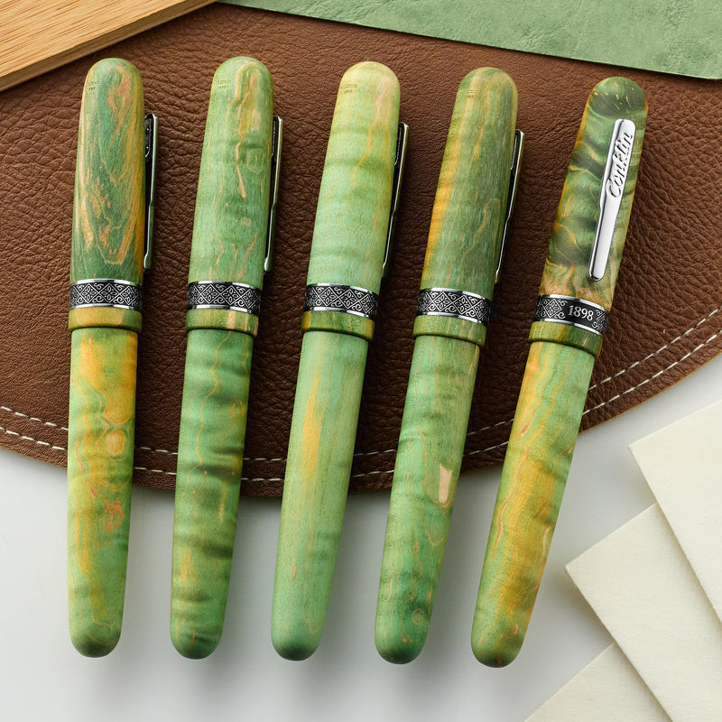 Conklin 1898 Fountain Pen - Stabilized Wood Matte Green (Limited Edition)