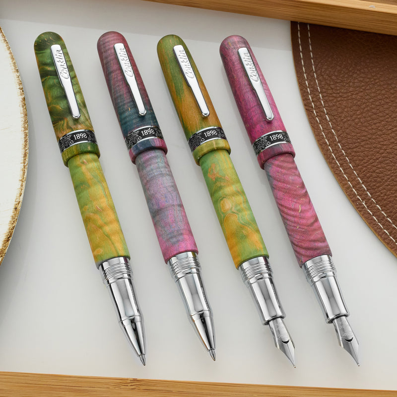 Conklin 1898 Fountain Pen - Stabilized Wood Matte Green (Limited Edition)
