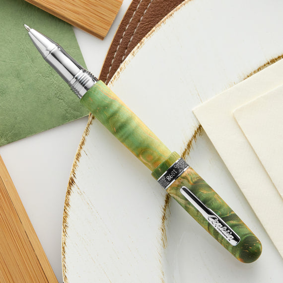 Conklin 1898 Gel Rollerball Pen - Stabilized Wood Matte Green (Limited Edition)