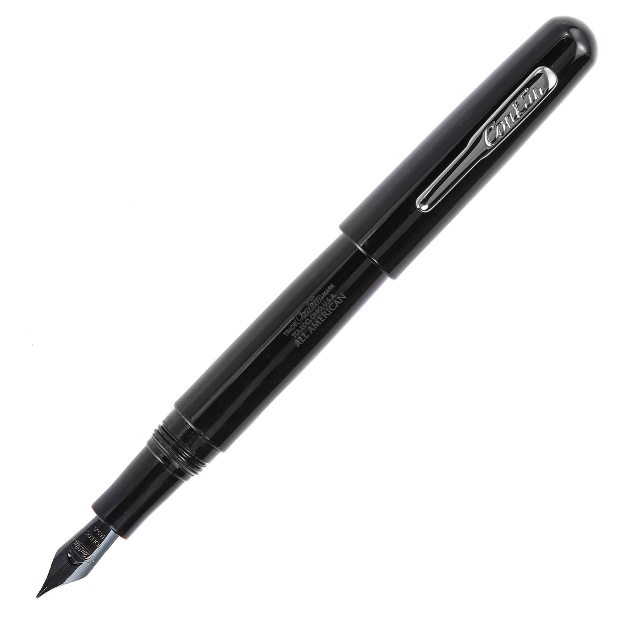 Conklin All American Fountain Pen - Raven Black - The Goulet Pen