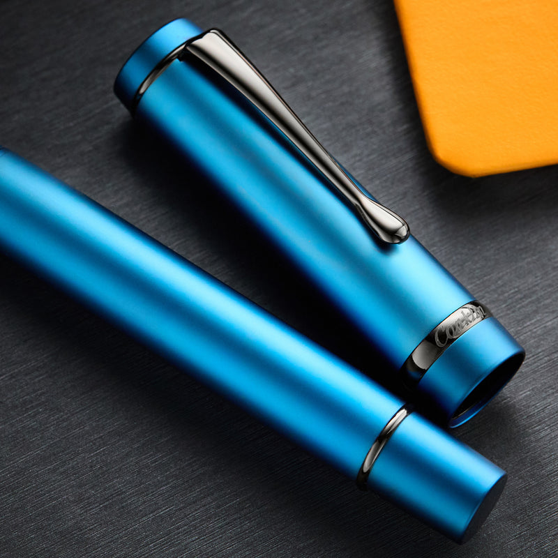 Conklin Duragraph Fountain Pen - Matte Blue PVD (Special Edition)